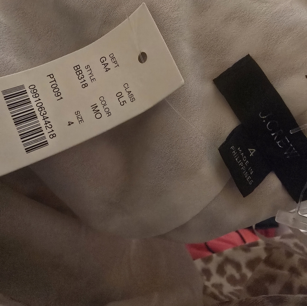J. Crew Leopard Print One-Shoulder Dress 4 NWT - Picture 3 of 3